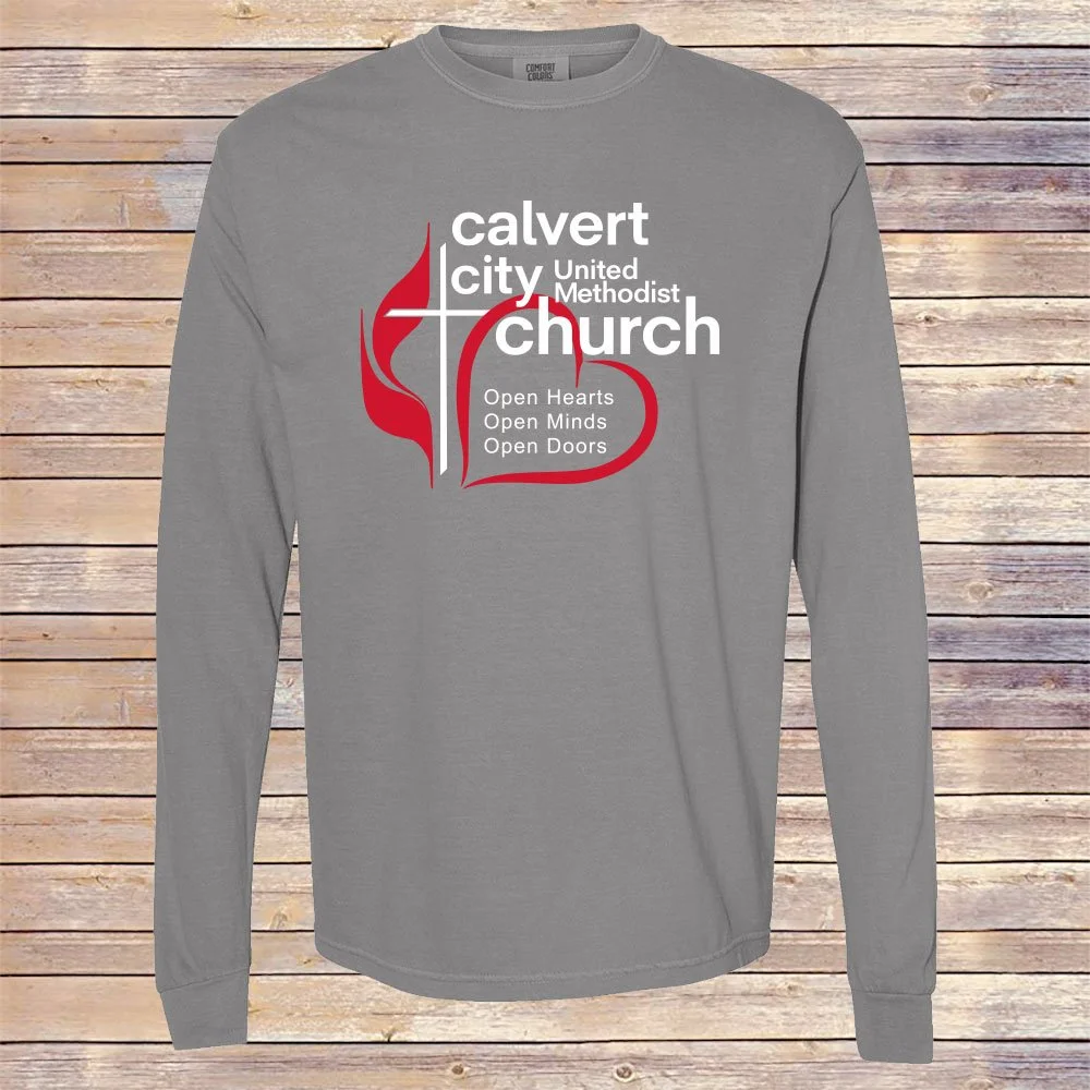 Grey Comfort Colors CCUMC Long Sleeve Tee - Front Only