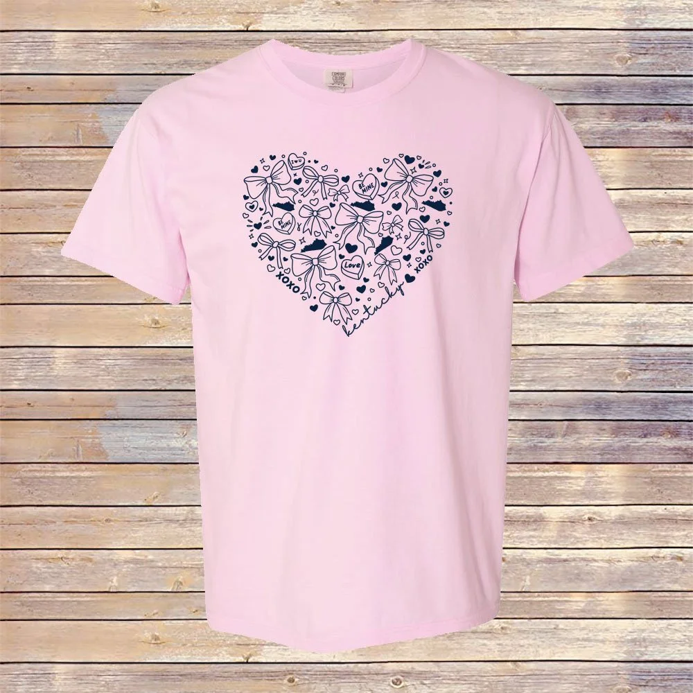 Blossom Comfort Colors Kentucky Heart Tee