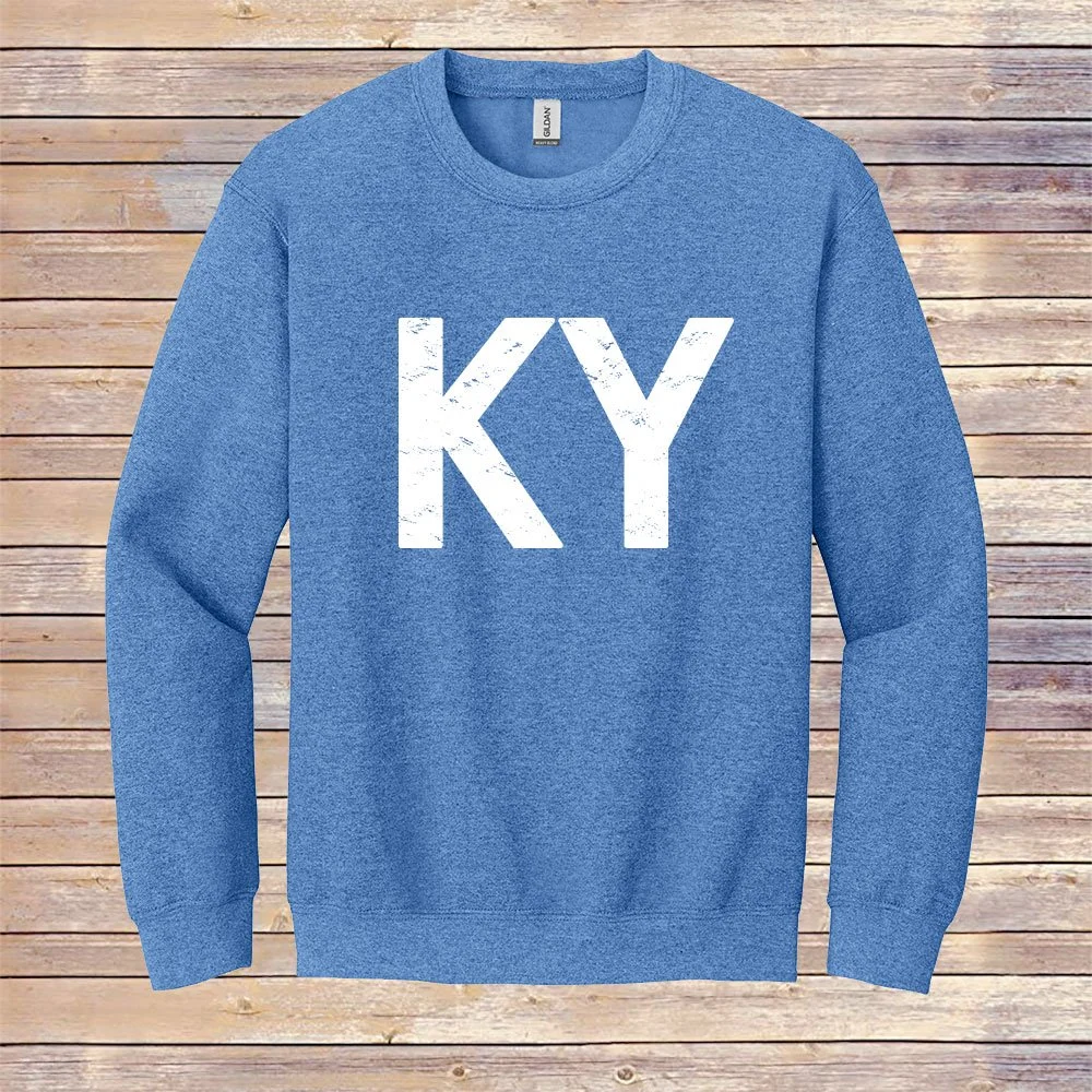 Heather Royal KY Crewneck Sweatshirt