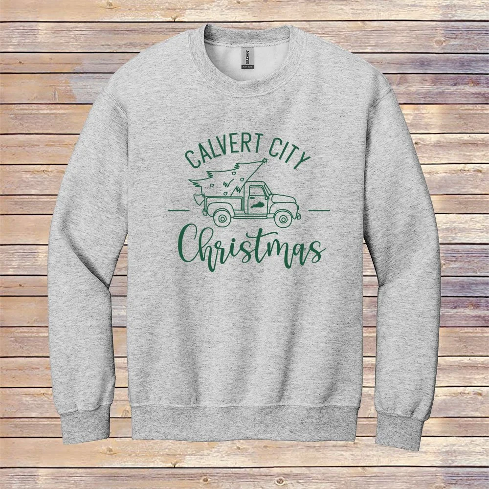Heather Ash Calvert City Christmas Crewneck Sweatshirt