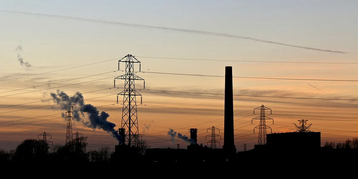 View towards Usk Power Station