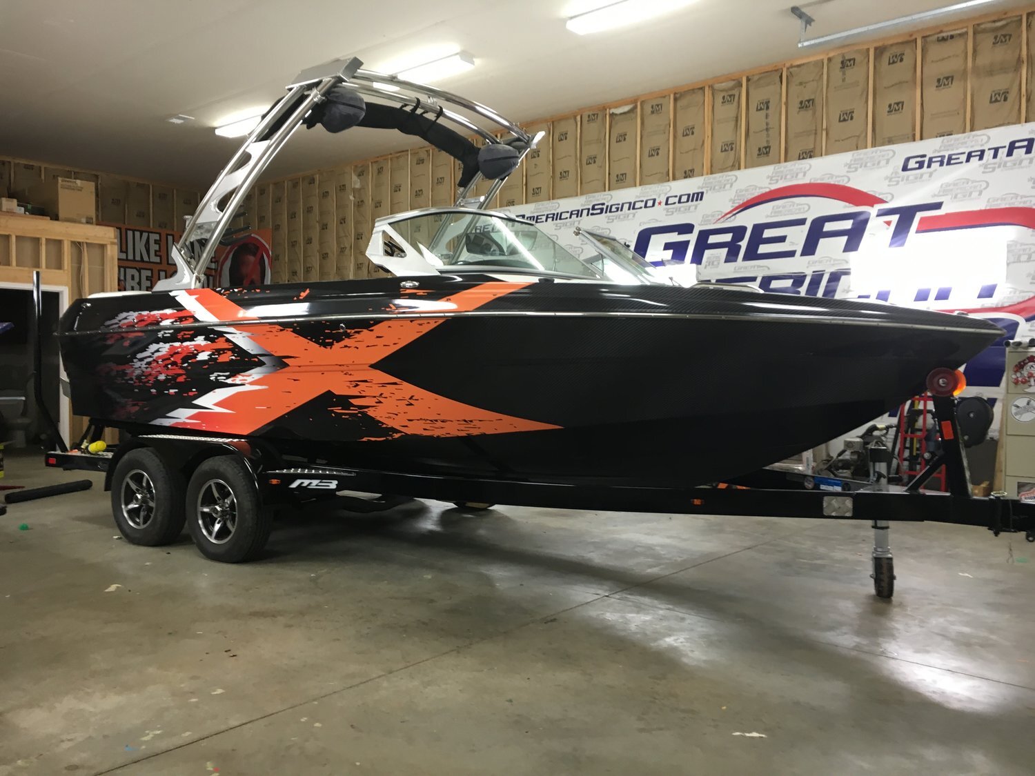 Custom Ski Boat Wrap