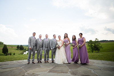 ARJ productions stone tower winery virginia wedding bridal party