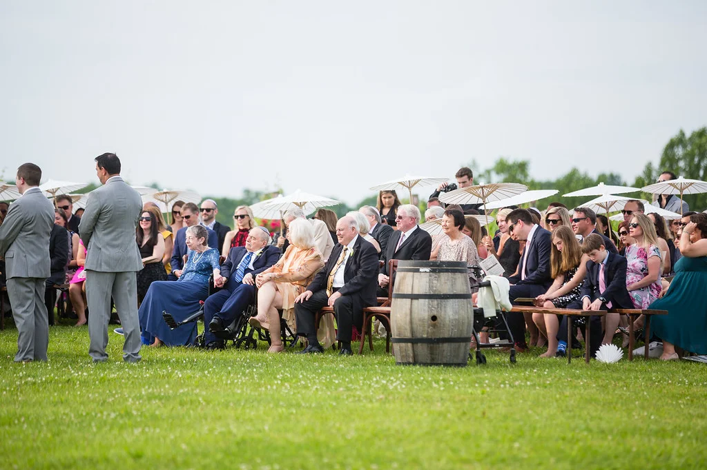 ARJ productions stone tower winery wedding virginia outdoor ceremony