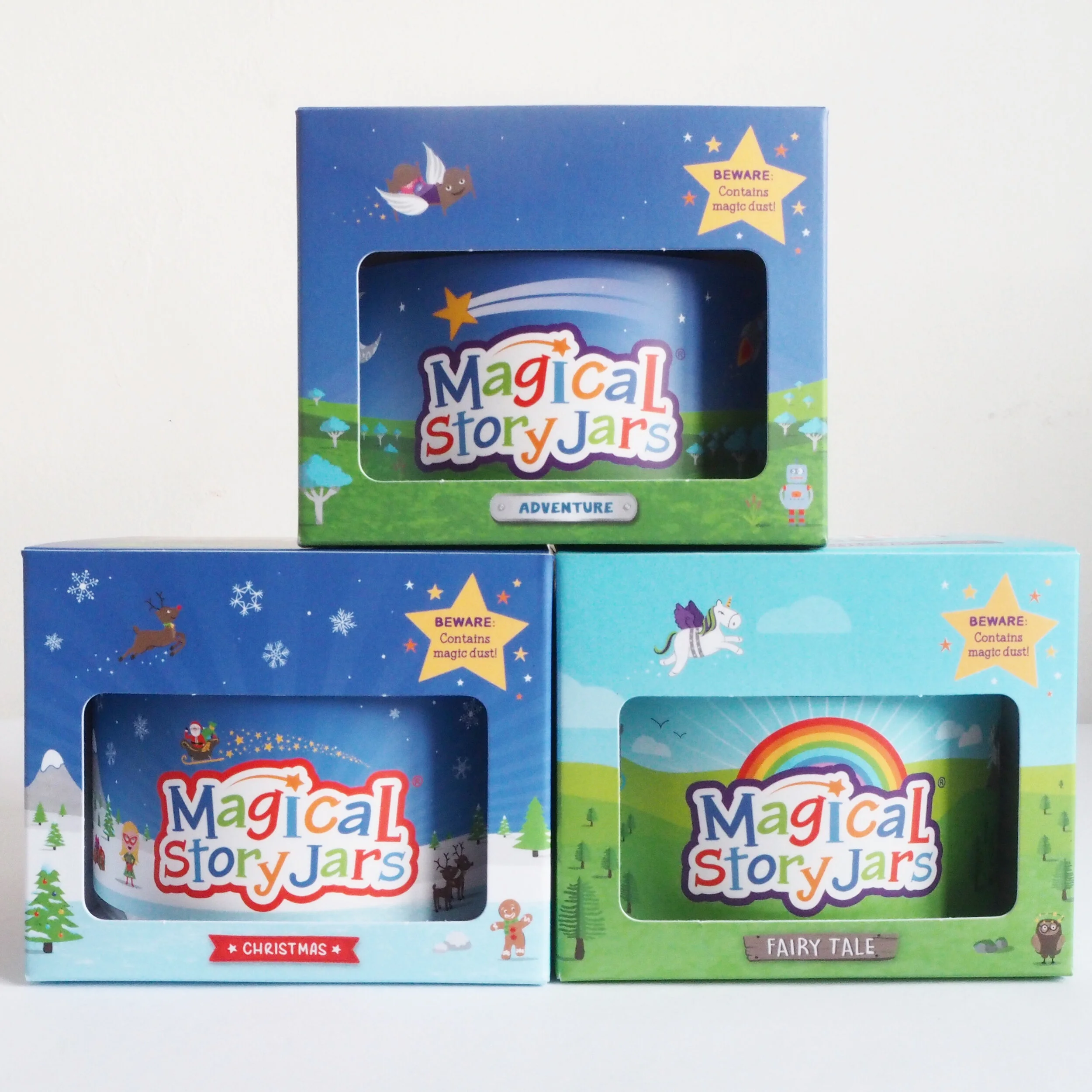 Boxed triple Magical Story Jars