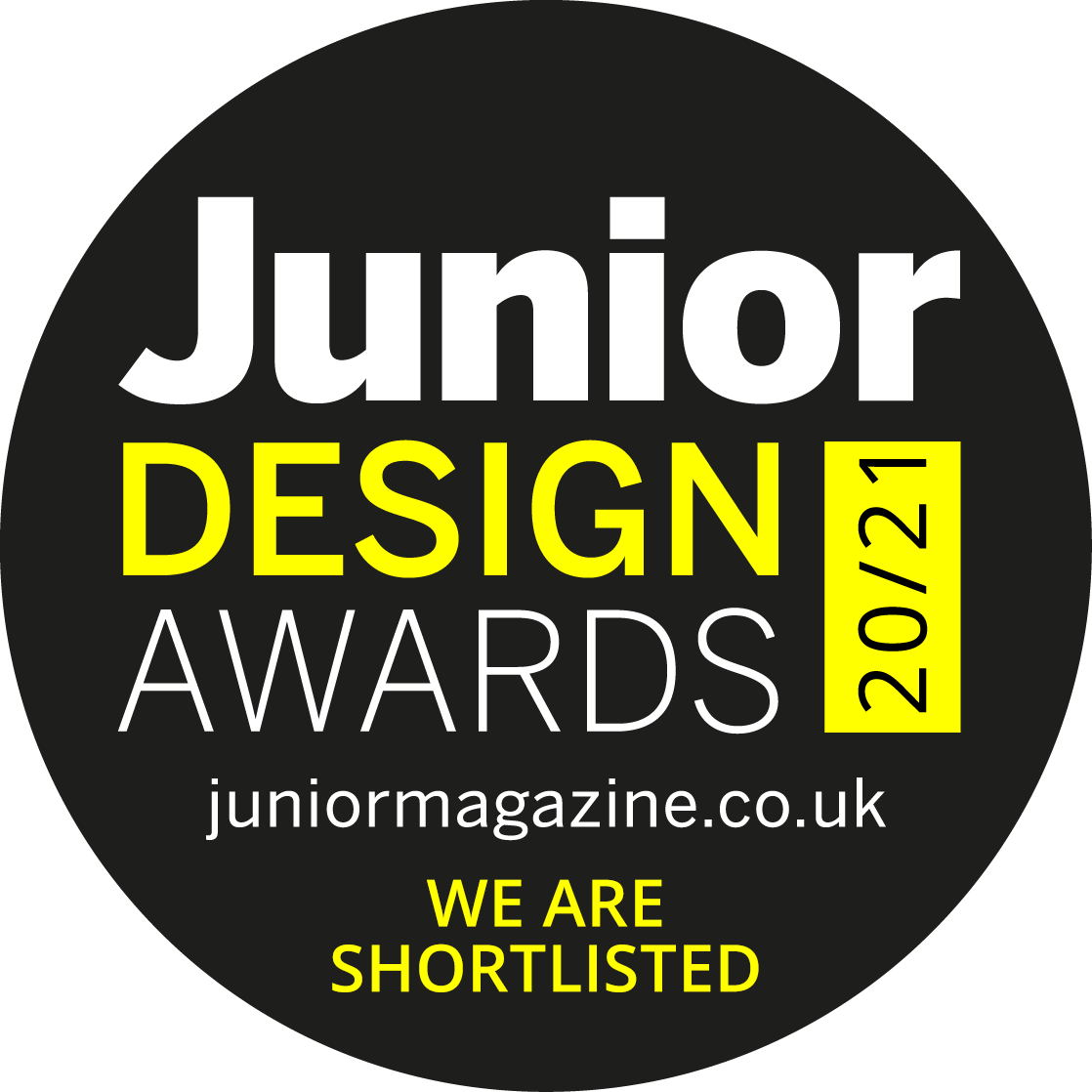 We have made the shortlist for the Junior Design Awards 2020/21