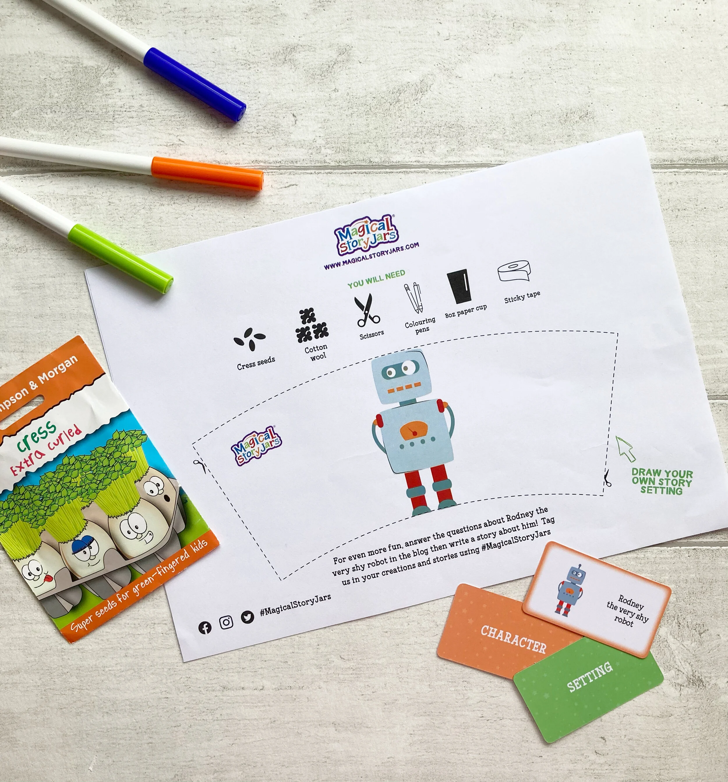 How to Grow Your Own Rodney Robot Cress Head Story Character