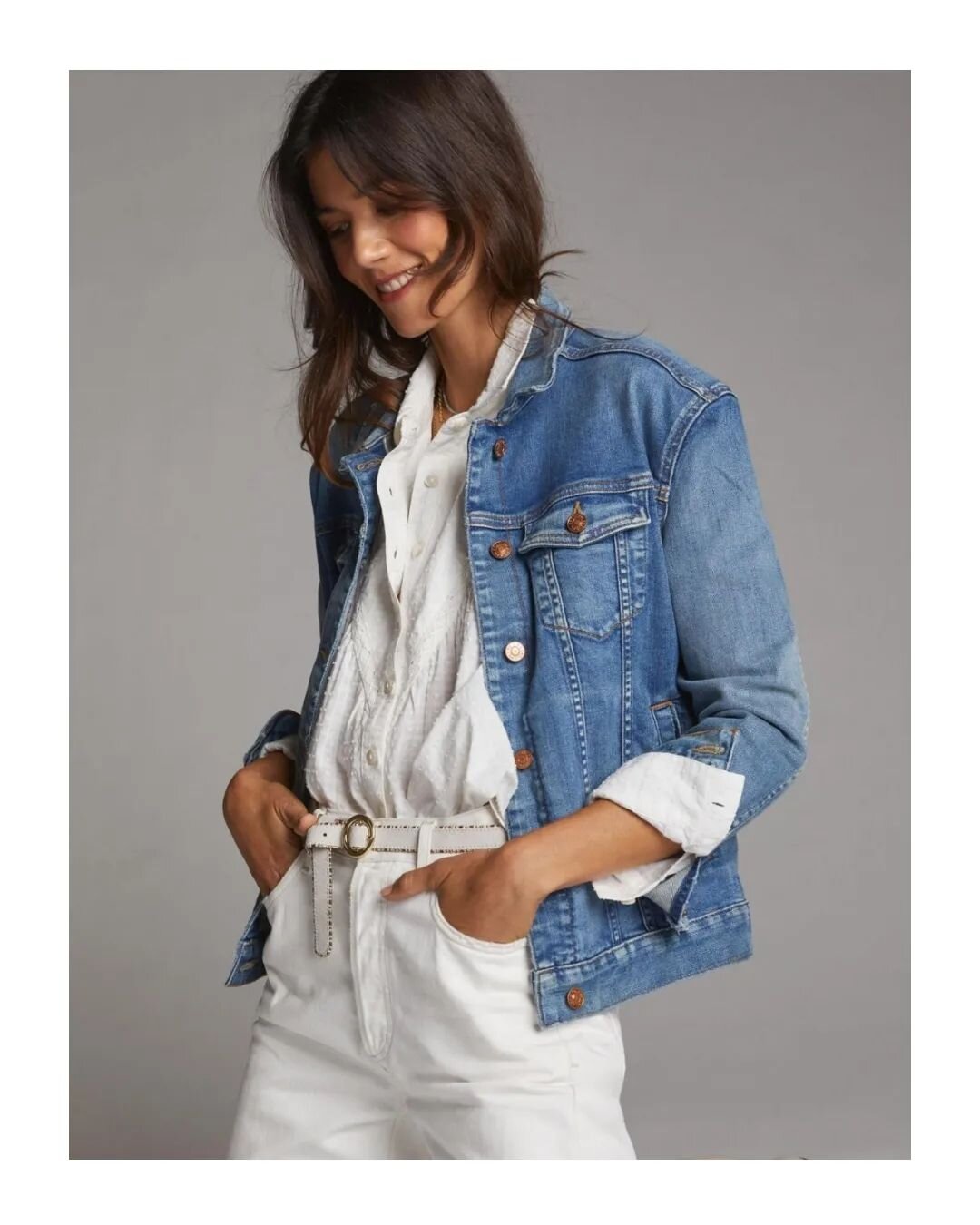 Always a classic - the enduring wearability of a denim jacket 💕

Throw over a silk dress, a simple tee or vest or a lightweight cashmere for our Irish Summer ☀️☔️☀️

Available in store from DL1961, Rails &amp; Citizens of Humanity