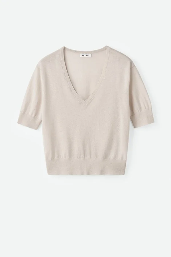 Soft Goat Featherlight V-neck Sweater