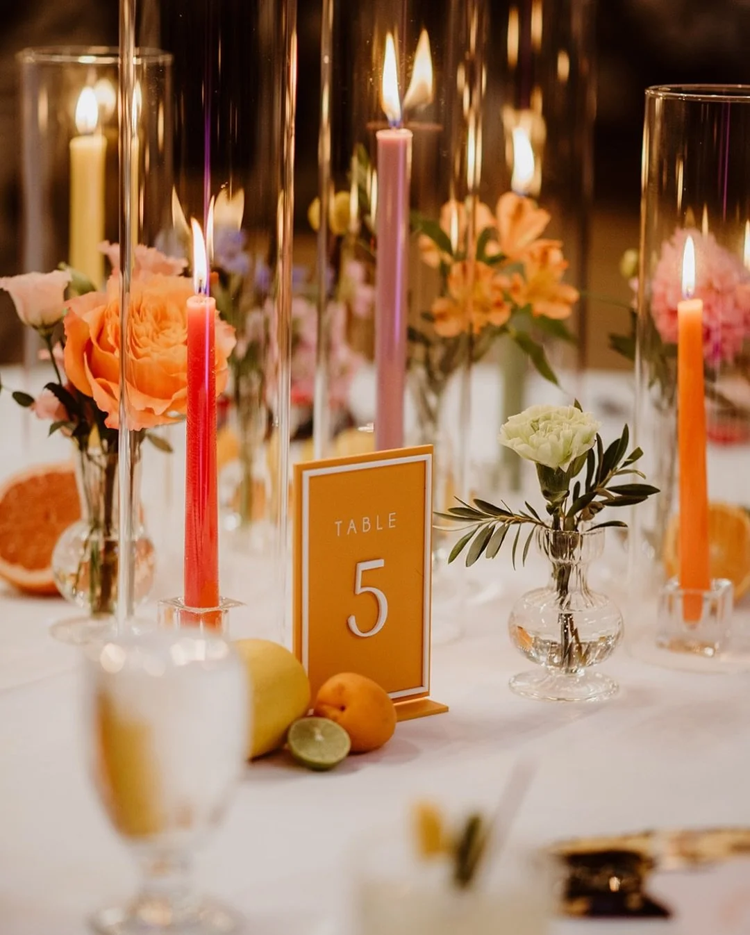 Vibrant, whimsical, unforgettable. 🍊🍈🍋

From citrus centerpieces to colorful taper candles and bold florals by Eastern Floral, this Kindel Room wedding was pure magic. ✨

Planning a wedding that&rsquo;s anything but ordinary?
Let&rsquo;s bring it 
