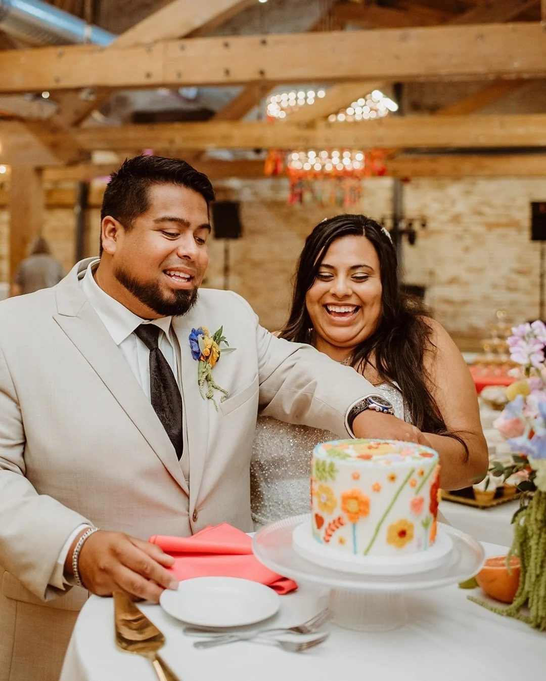 A sweet slice, a first spin, a moment to take it all in. 🤍

This Kindel Room celebration blended vibrant hues and heartfelt moments&mdash;showing how style and emotion come together to create something truly unforgettable. It&rsquo;s a reminder to p