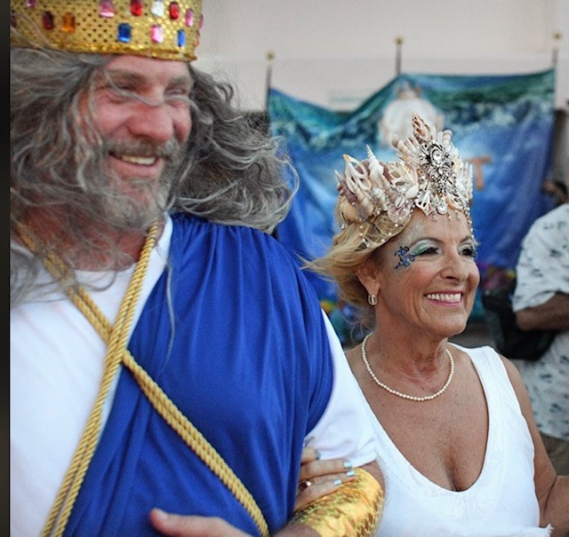 King Chase Hurst & Queen Diane Eliopoulos in costume