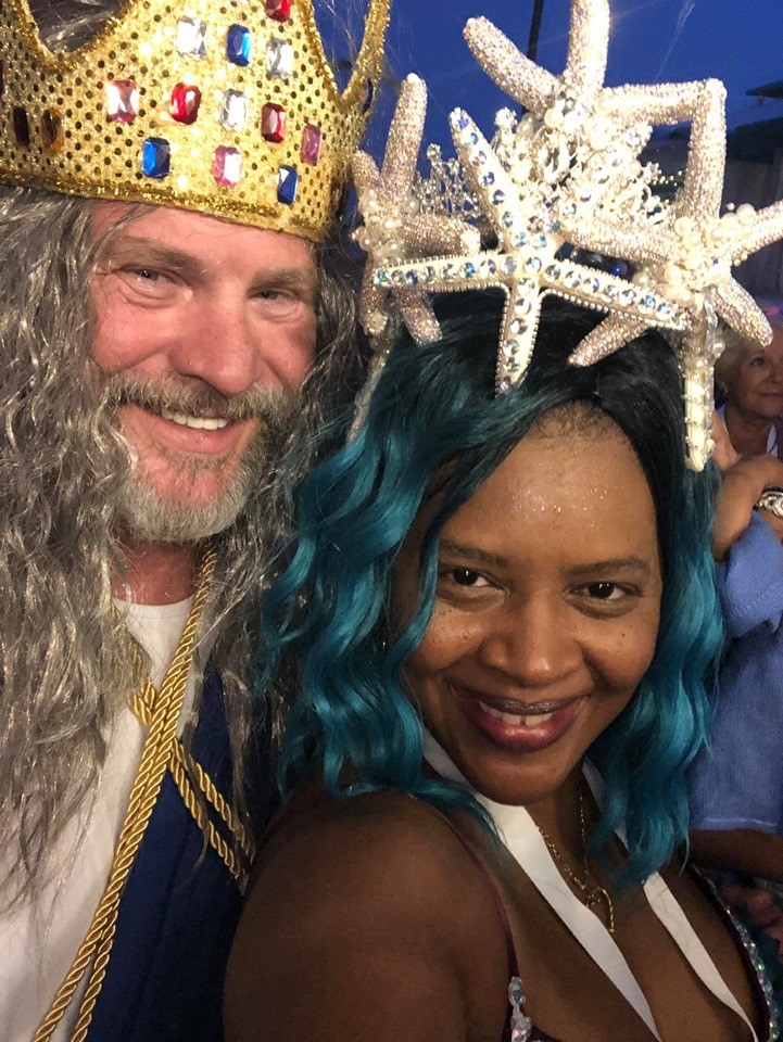 King Chase Hurst & Tangela Torres in costume