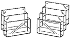 Wall mount cascading brochure magazine display.gif
