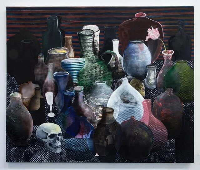 Mauricio Cortes | LAZO collaborator, artist and educator based in NY. Born in Saltillo, Mexico | Still life stories, mix media on panel, 2017.  @maalva_studio  #proudfather #morandi #stilllife #painting #saltillo #norte&ntilde;o