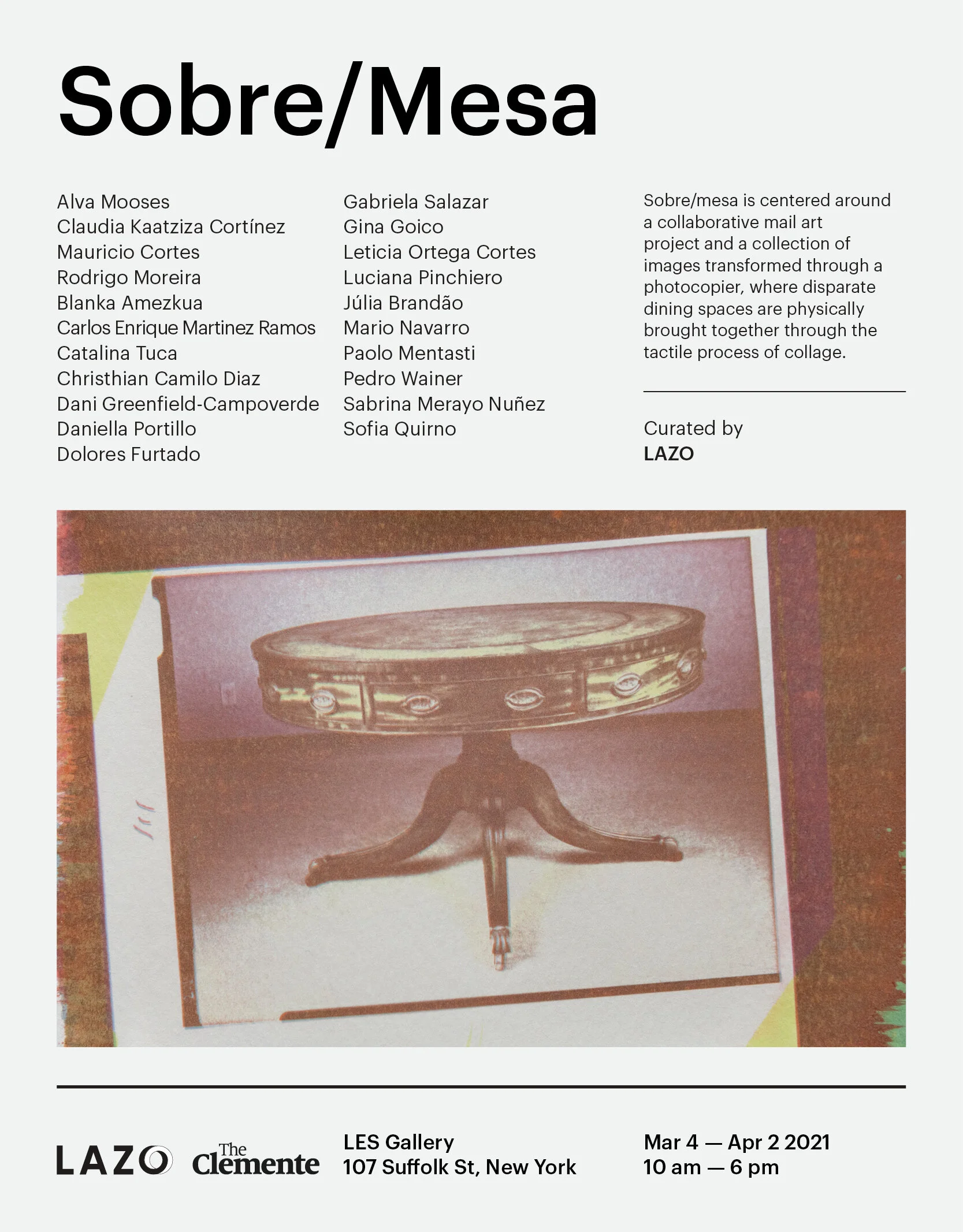 Group Show: Sobre/Mesa
