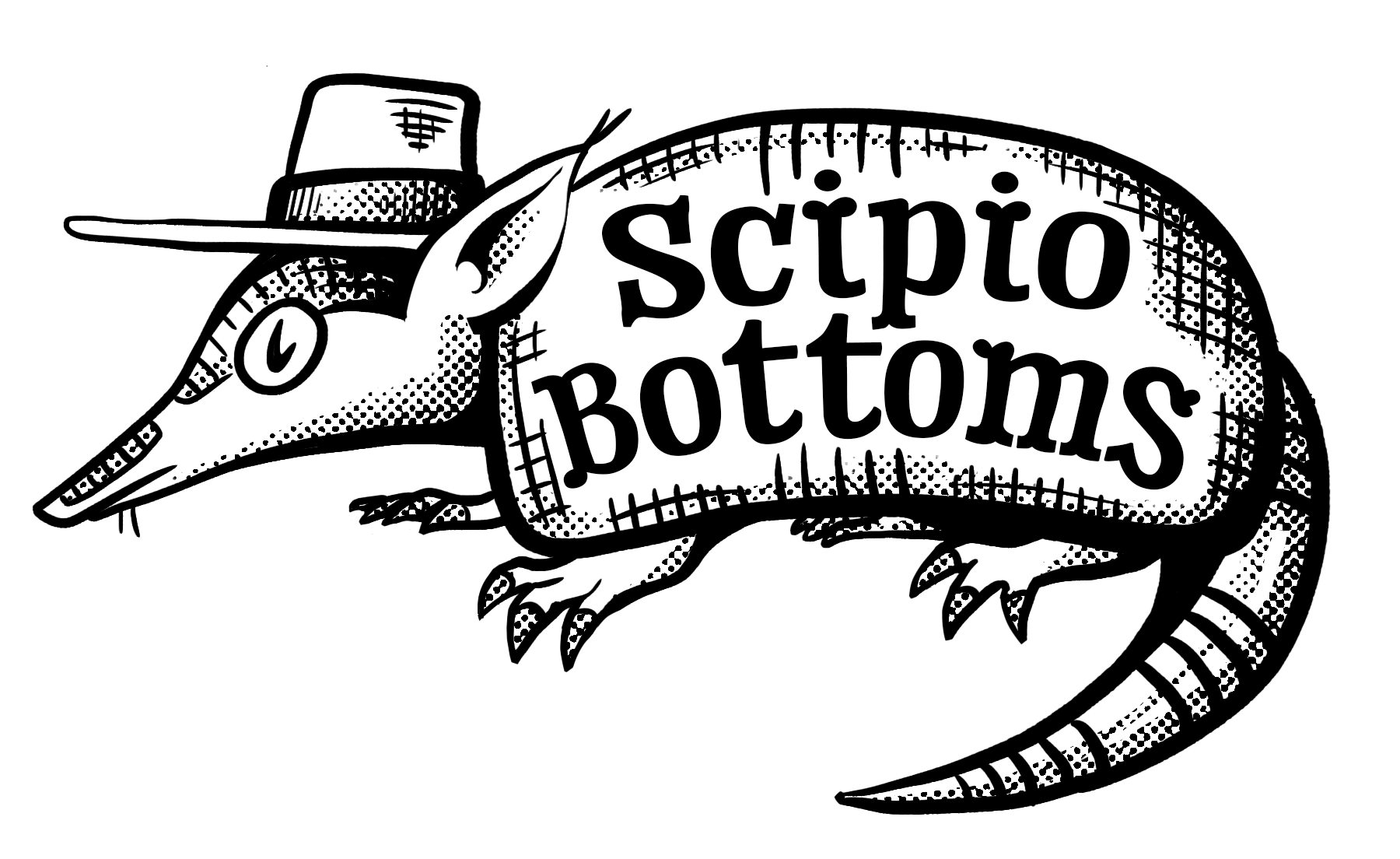  Freelance sticker/merch designs for the band Scipio Bottoms.  