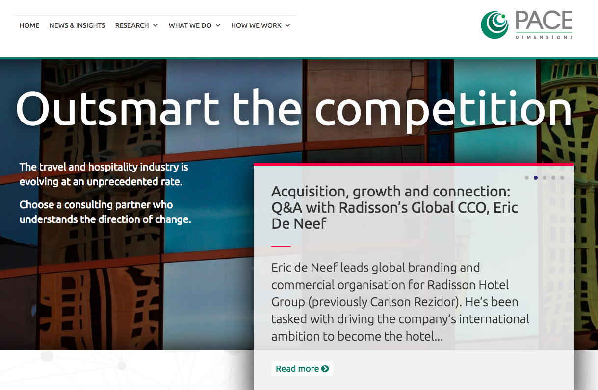 Managed complete website redesign