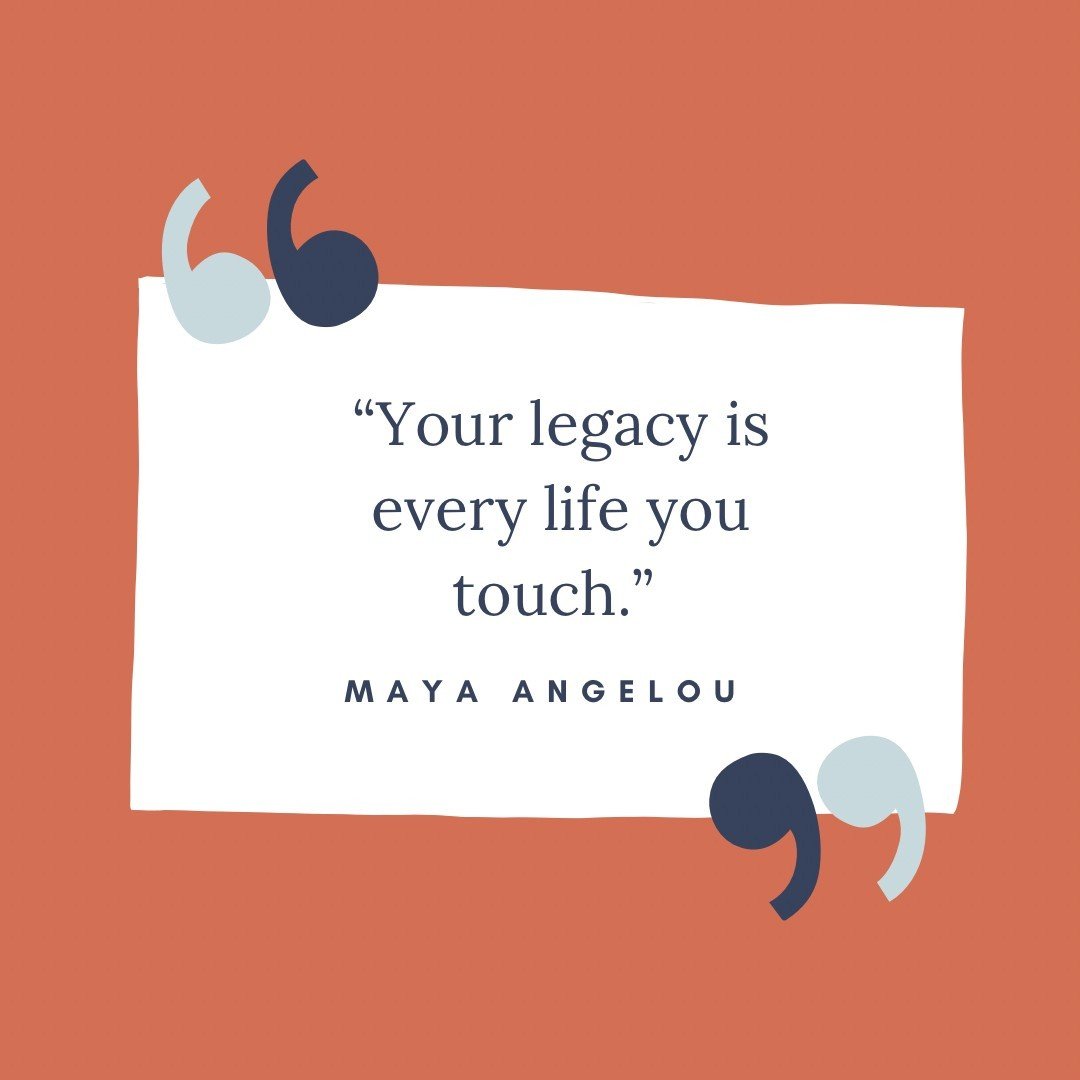 &ldquo;Your legacy is every life you touch.&rdquo;
-Maya Angelou

Every human is made in the image of our Creator. Every one of our students is made in the image of our Creator. They are deserving of the amazing futures they are fighting for. 

We ar