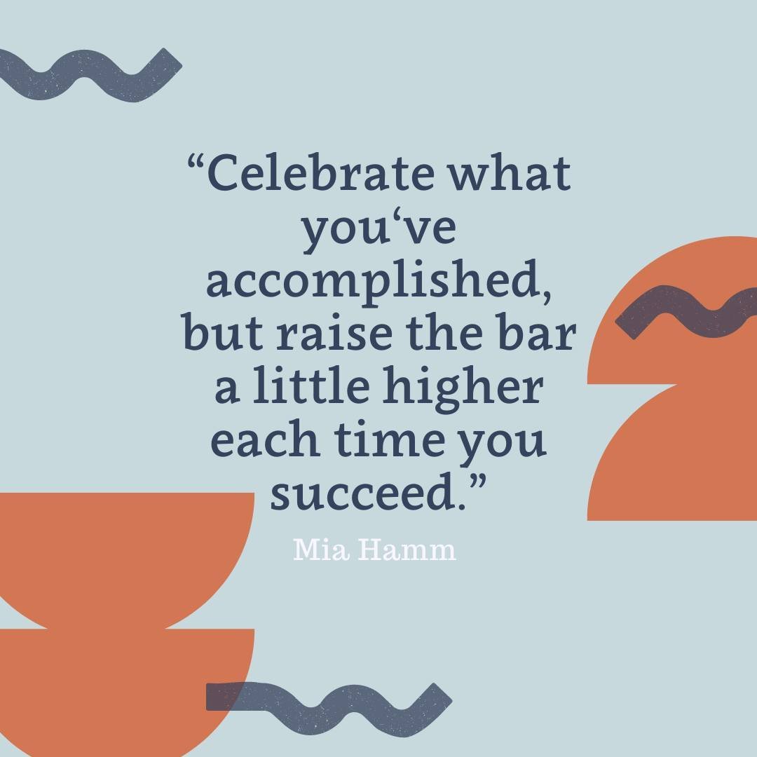 &quot;Celebrate what you've accomplished, but raise the bar a little higher each time you succeed.&quot;⁠
-Mia Hamm⁠
⁠
We have been having the best time celebrating our students' accomplishments these past two weeks. There is so much to celebrate and