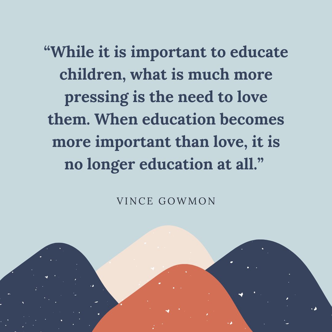 &quot;While it is important to educate children, what is much more pressing is the need to love them. When education becomes more important than love, it is no longer education at all.&quot;⁠
-Vince Gowman⁠
⁠
At Refugee Resources, our goal is always 