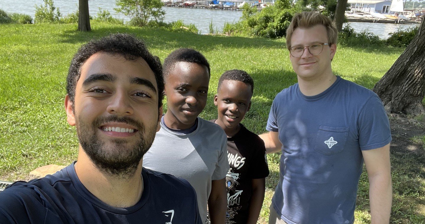 The heat of this Texas summer hasn't stopped our students from having a blast both during Reading Circle and outside of it! 😎⁠
⁠
Two of our amazing mentors recently took their kiddos to play football and soccer by White Rock Lake and then to @andysd