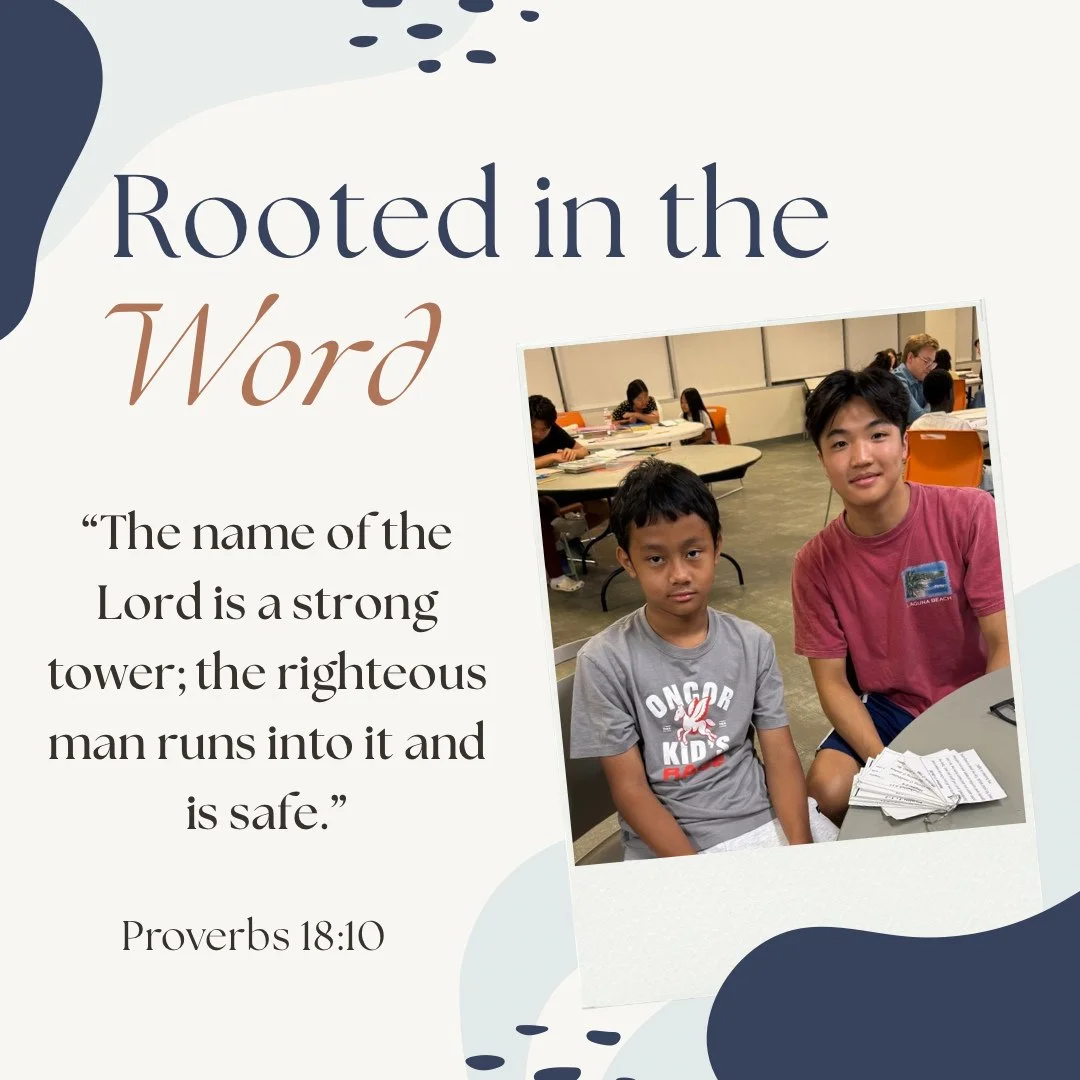 &ldquo;The name of the Lord is a strong tower; the righteous man runs into it and is safe.&rdquo;
-Proverbs 18:10