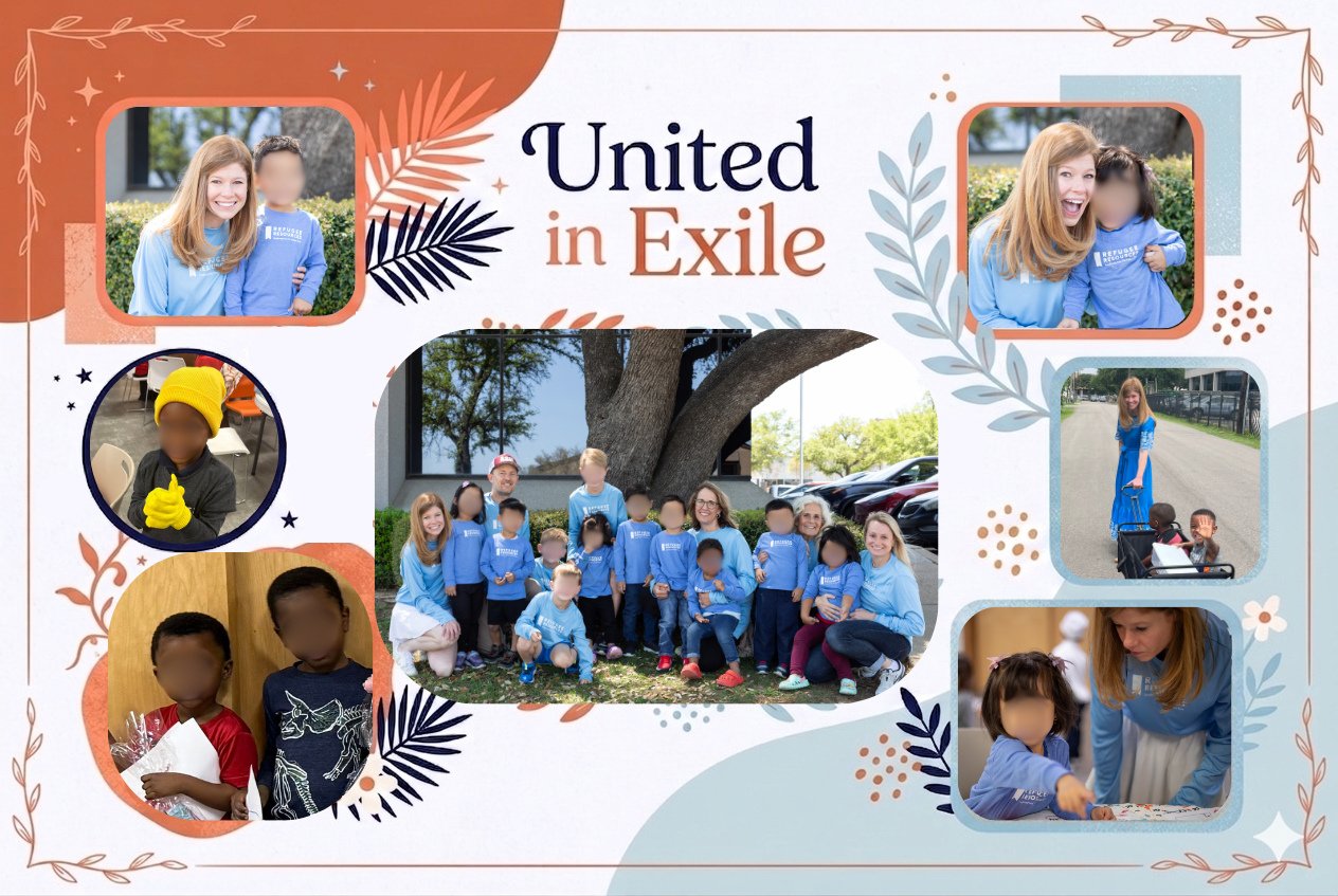 United in Exile⁠
⁠
"Love the sojourner, therefore, for you were sojourners in the land of Egypt." ⁠
Deuteronomy 10:19⁠
⁠
Every Wednesday afternoon, my work calendar is blocked so that I can gather my own two preschoolers and head to Prescho