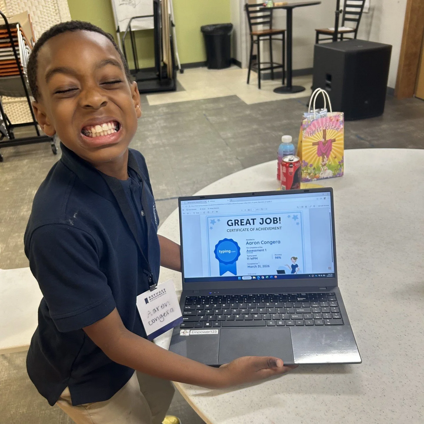 Three classes in and our Computer Literacy students are hitting their stride! Last week they continued building their typing skills &mdash; and the pride on their faces said it all.⁠
⁠
We're gearing up for something exciting: a multi-session typing p