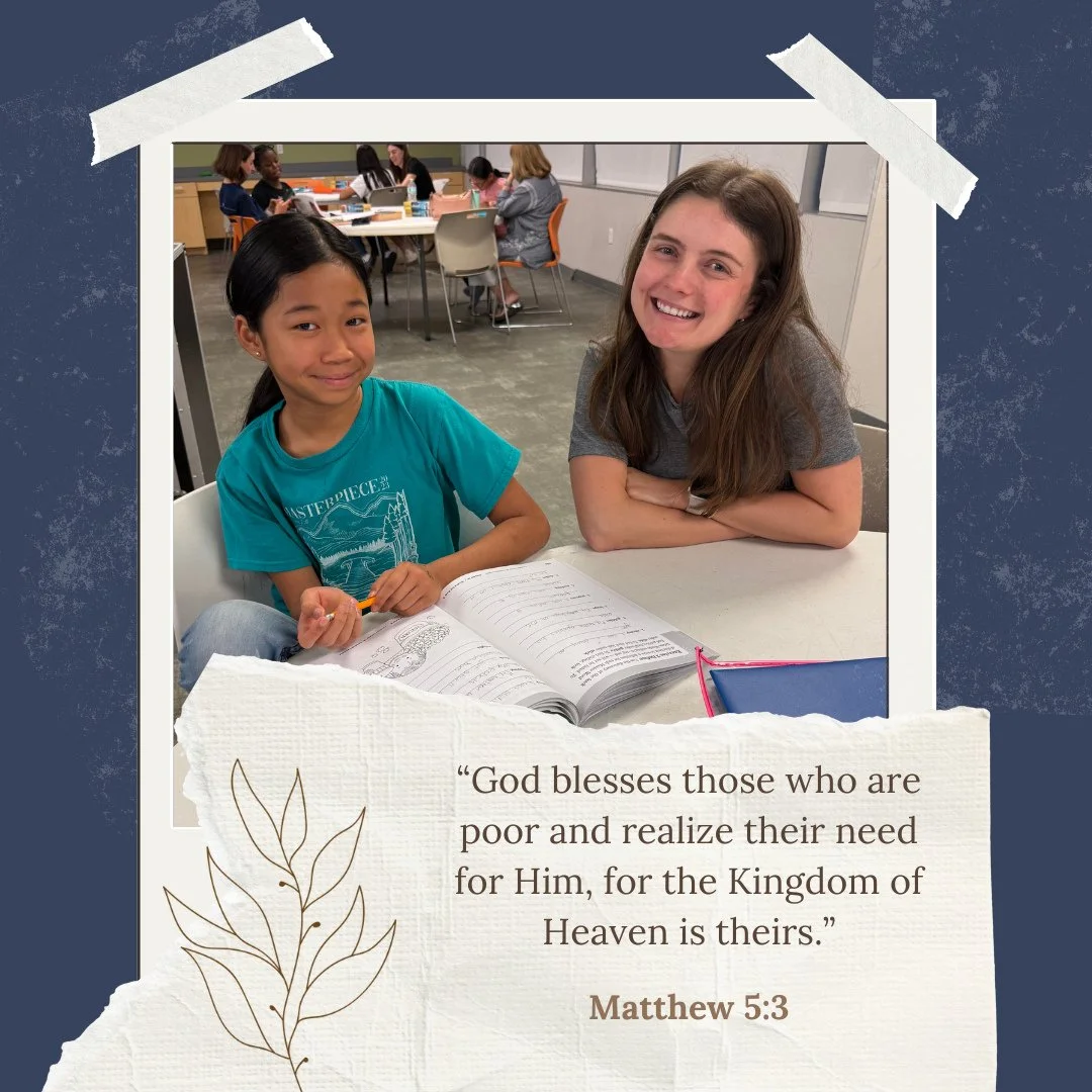 "God blesses those who are poor and realize their need for him, for the Kingdom of Heaven is theirs."⁠
-Matthew 5:3