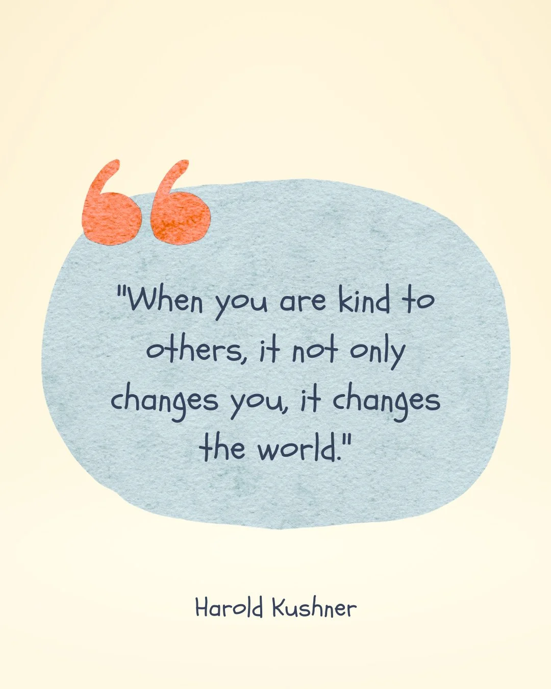 "When you are kind to others, it not only changes you, it changes the world."⁠
-Harold Kushner⁠
⁠
We believe kindness is one of the most powerful things a person can offer another. It costs nothing and changes everything. At Refugee Resourc