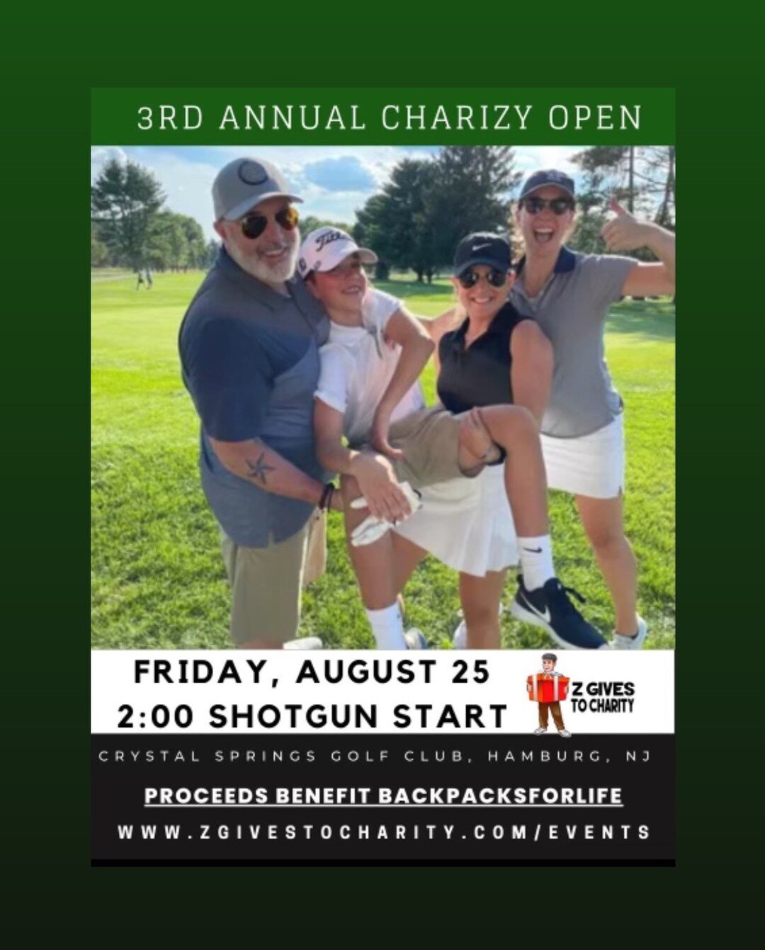 Calling all golfers! BFL has been selected as the beneficiary of the 3rd Annual Charizy Open!
Check out the event via the link in the comments below! We look forward to seeing you out on the green! Shoutout to Chris Zavodsky &amp; Joe Asaro who are s