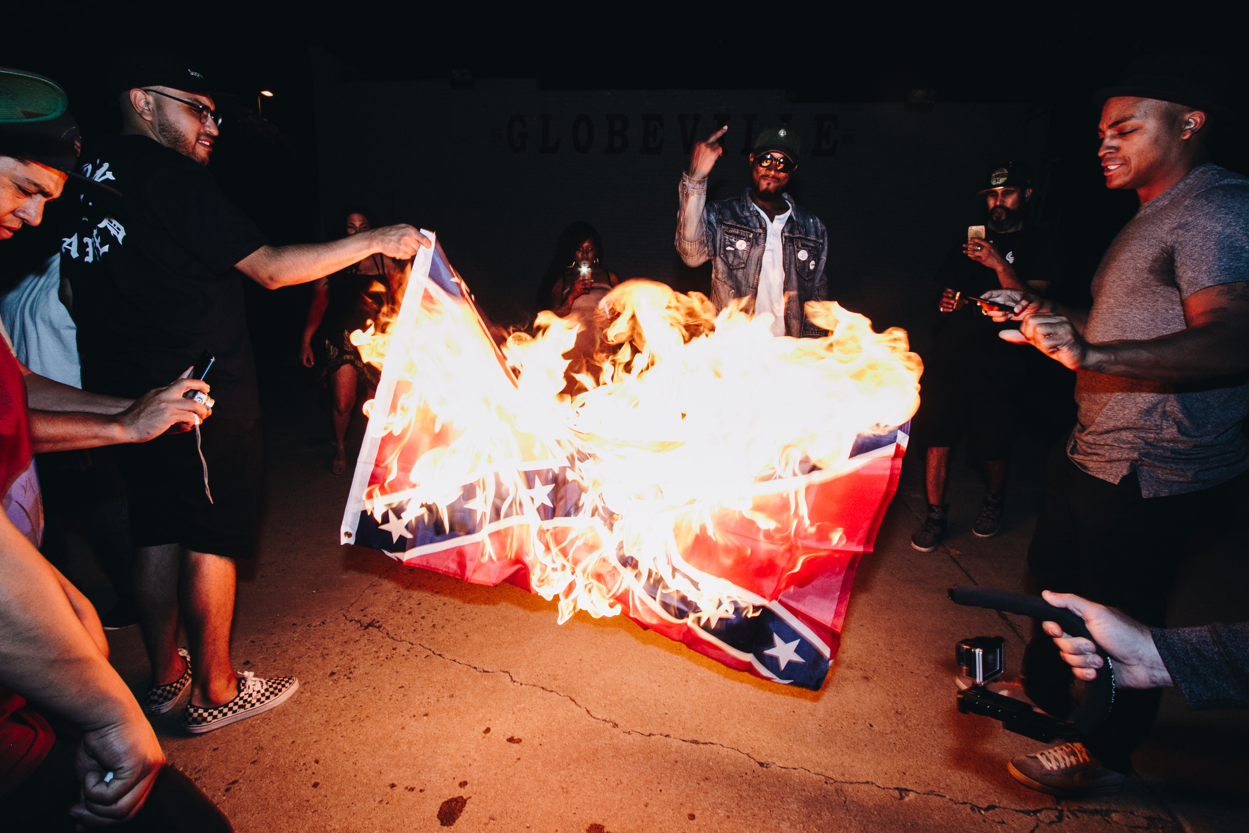 “Burning Flags in Globeville”