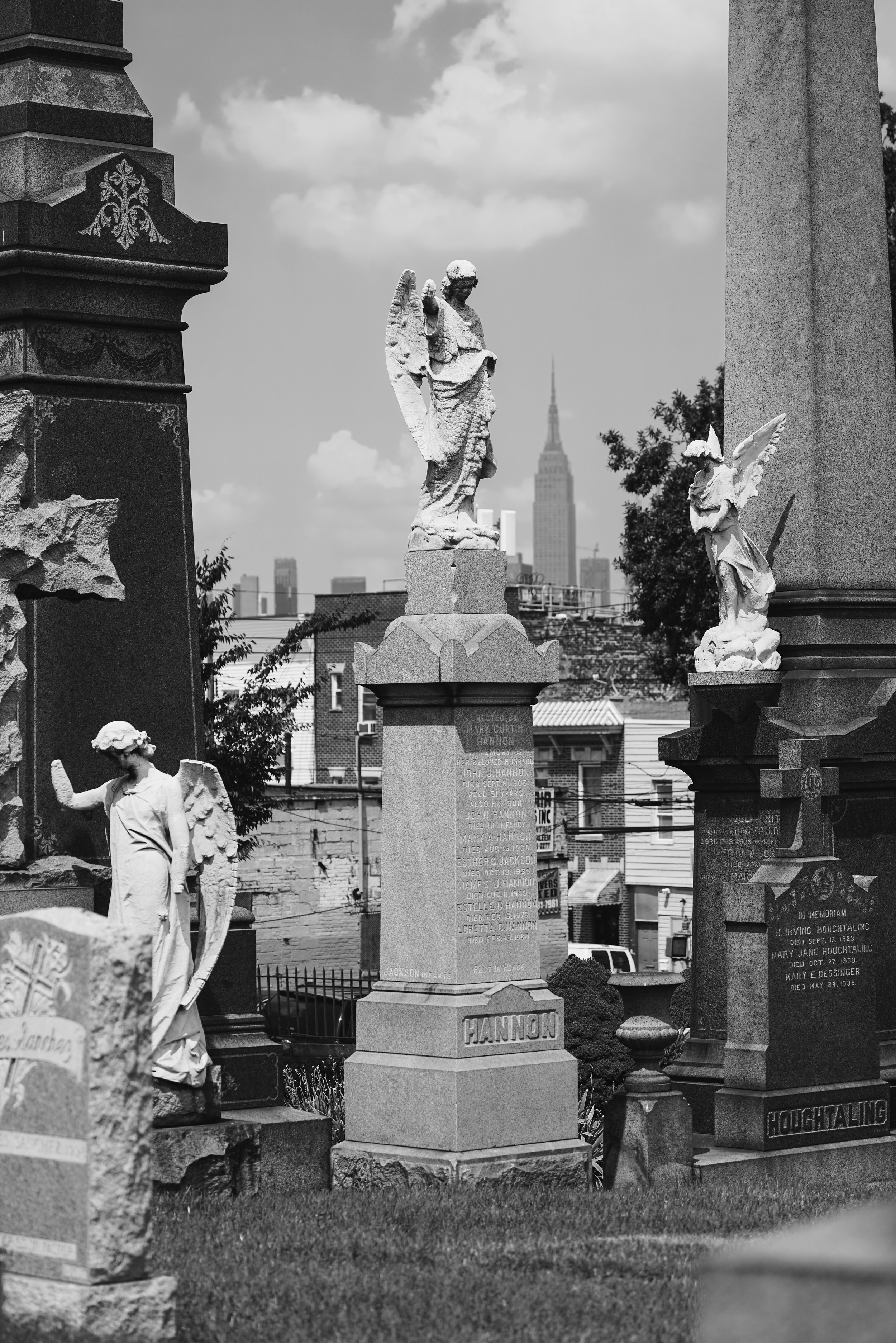 “You ain’t promised mañana in the Rotten Manzana.” Calvary Cemetery, Queens