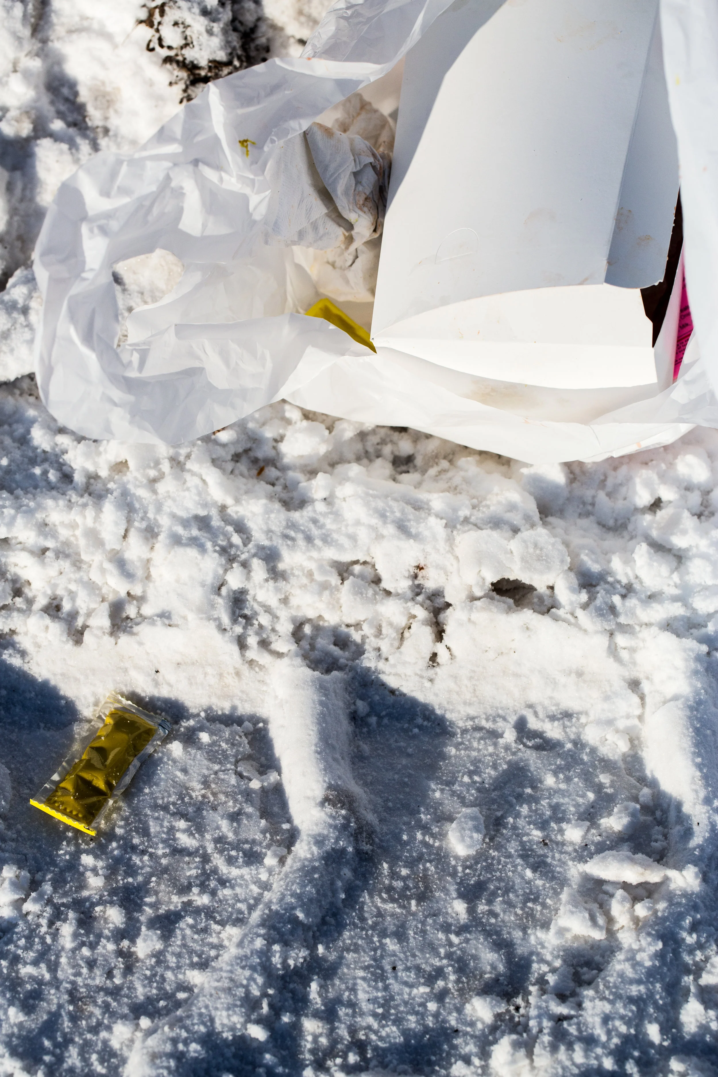 People will litter no matter the weather.