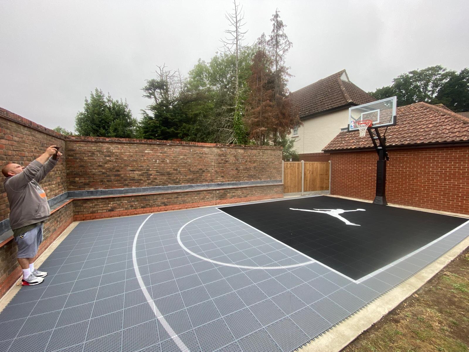 Granite & Black custom jumpman basketball half court NBA home court.jpg
