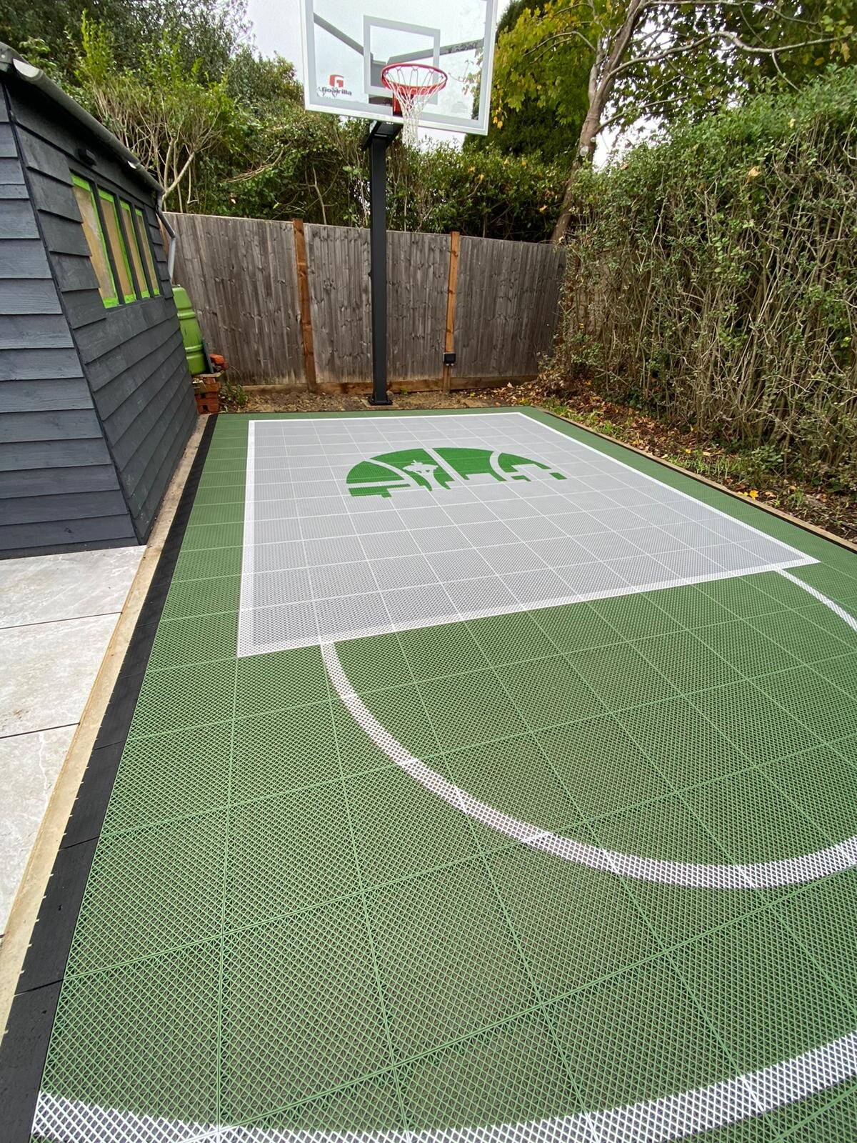 Green & Grey custom home garden basketball court Sport Court.jpg