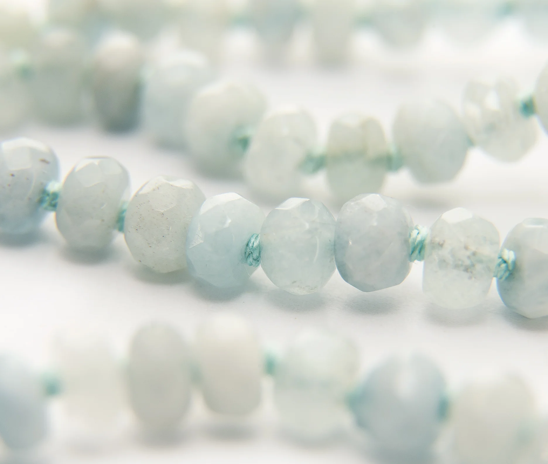 Milky Aquamarine Facet