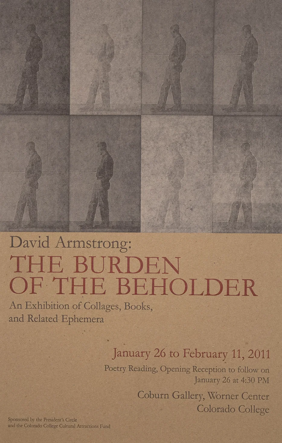 Poster by Aaron Cohick. Photopolymer plates. Variable edition.