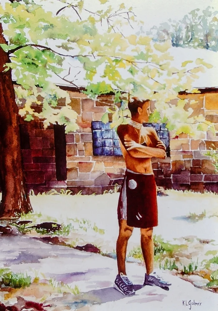 Tribesman at Post