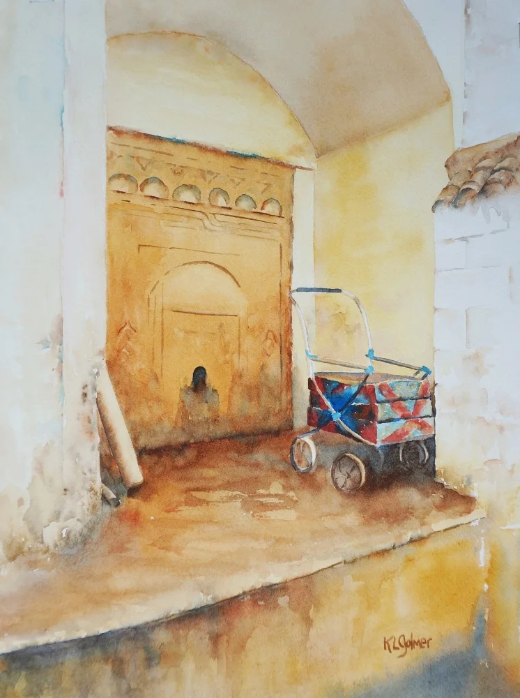 Forgotten Corner Framed watercolor 20 x 16", $400 Prints available