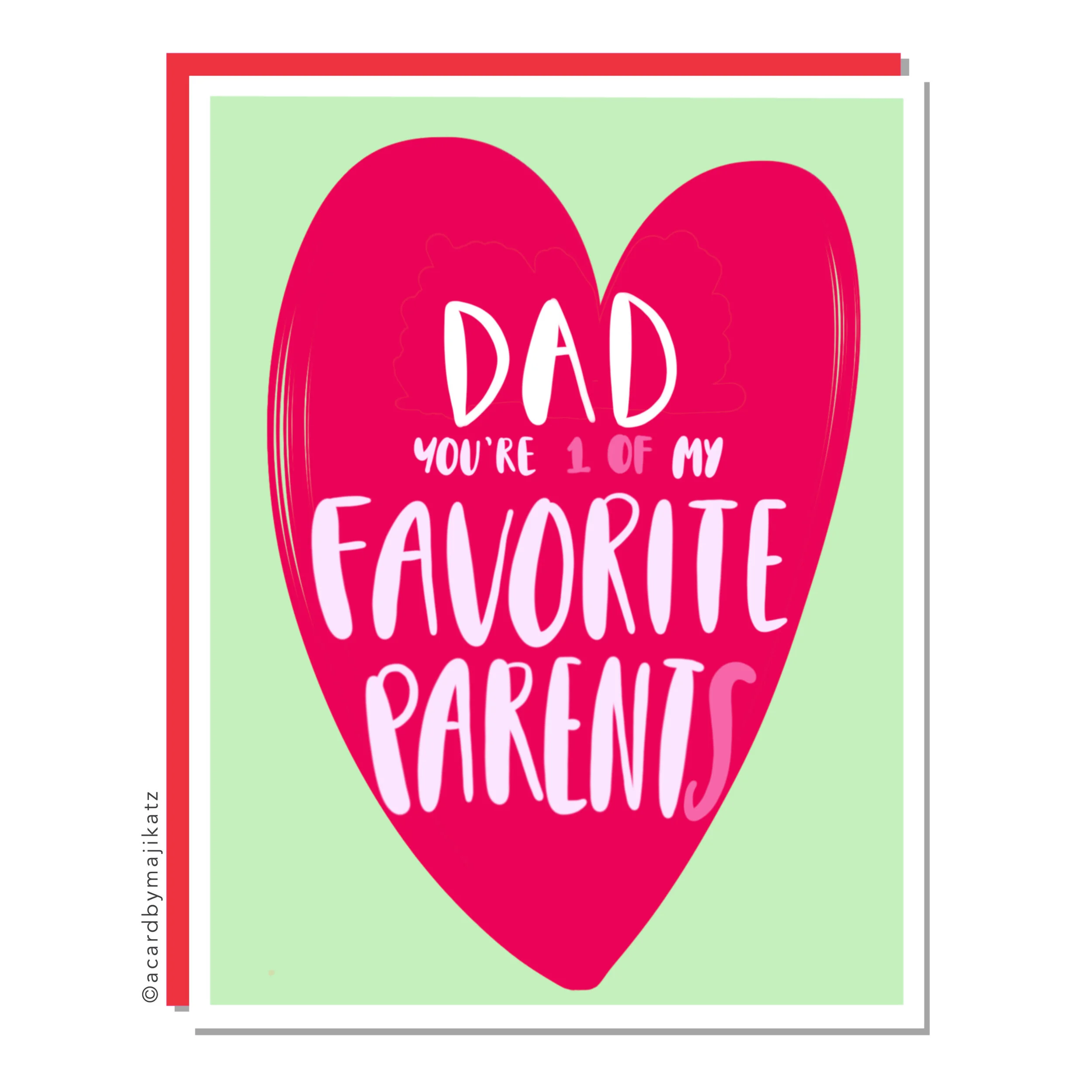 Favorite Parent Father’s Day Card