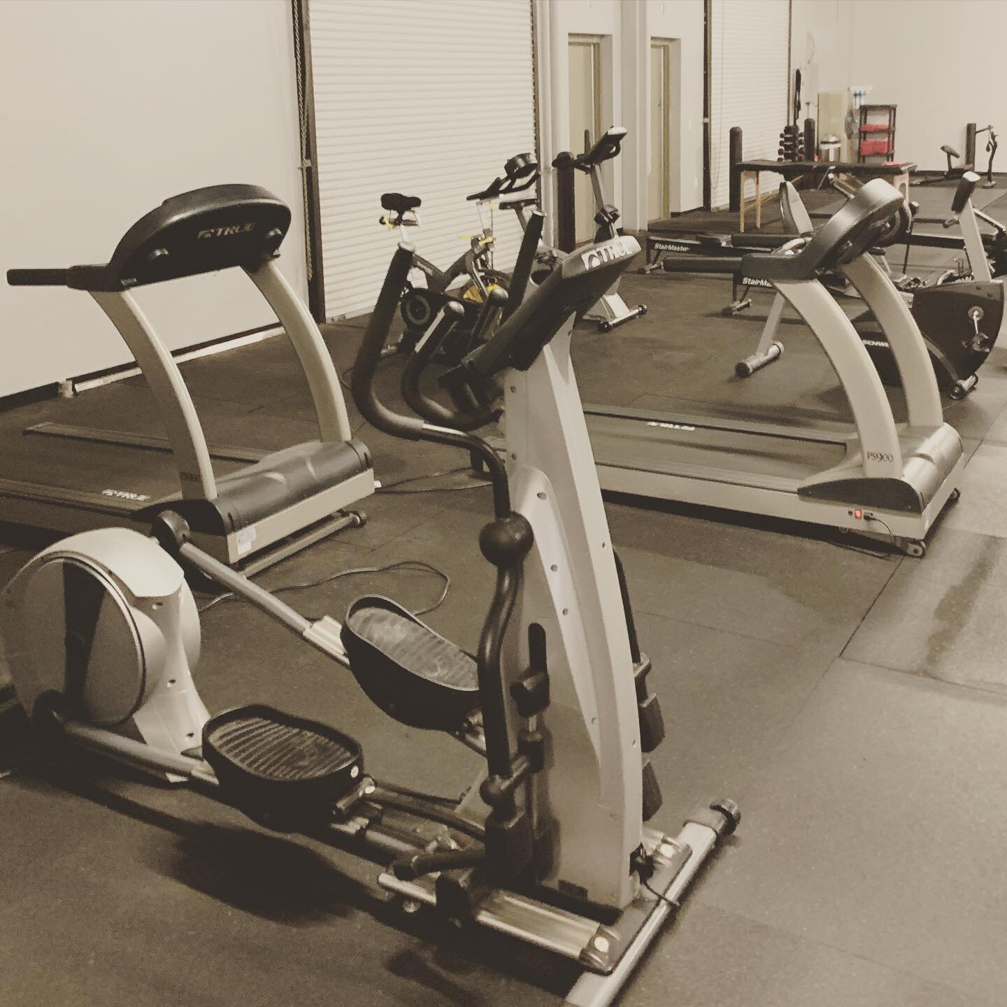 Thankful for our socially distanced cardio machines on this frigid day in #kansascity How are you getting your workout in today? #personaltraining #workoutkc #healthykc