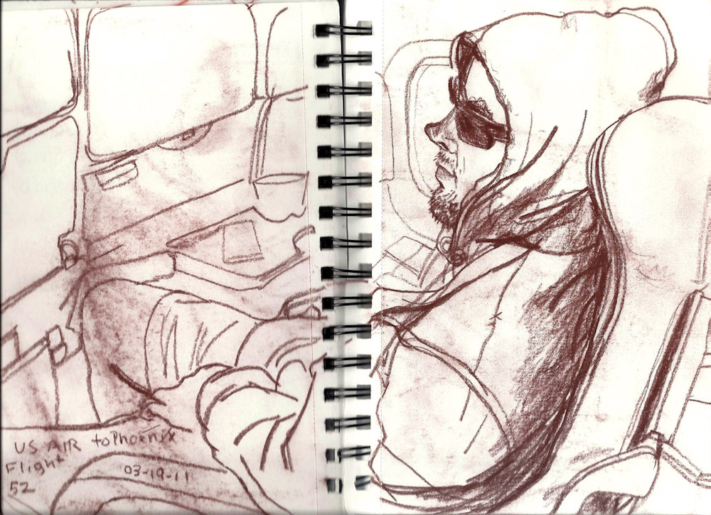 Sketch done Inflight