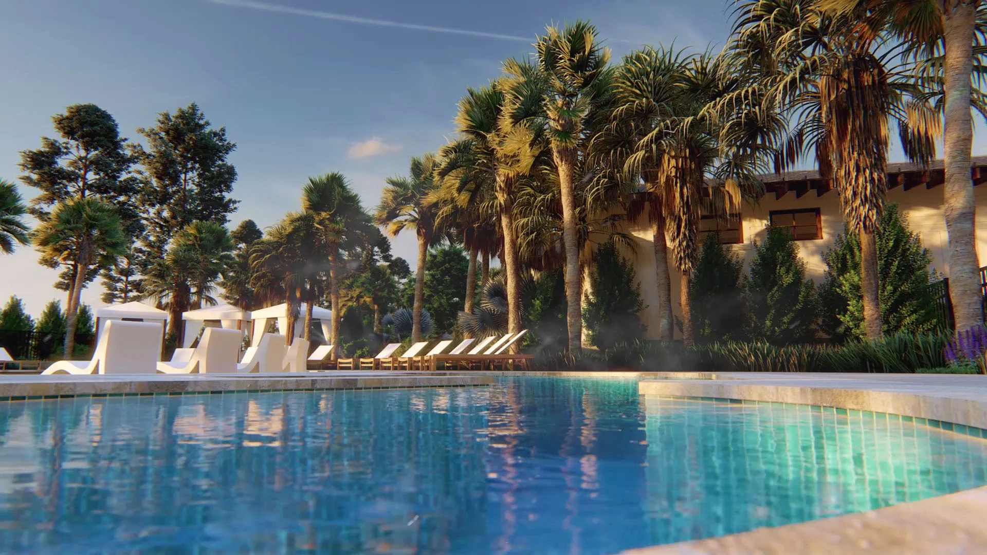 Pool shot from the Carolina Pines project, by TEN OVER MEDIA.