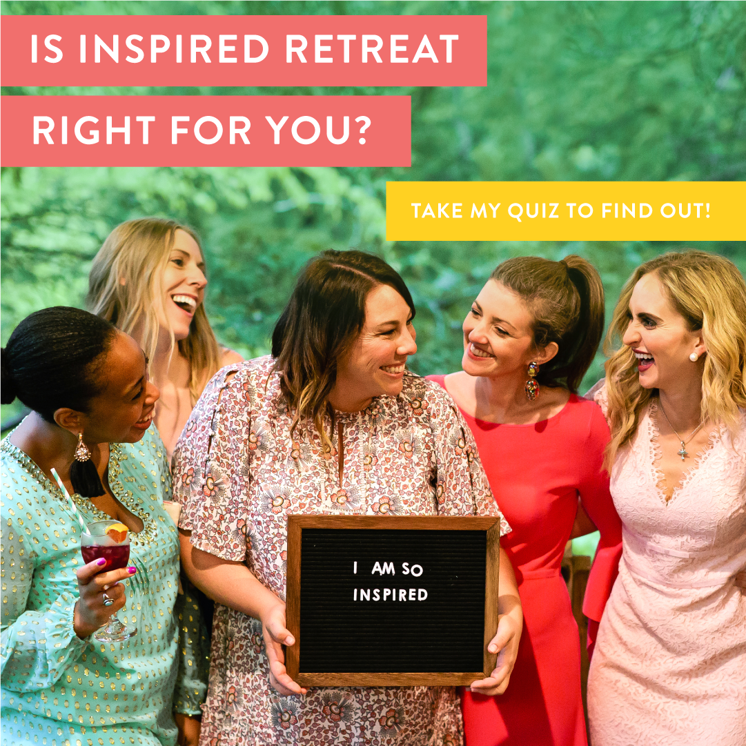 Inspired Retreat conference experience for creatives and wedding professionals. Take the quiz to find out if it's right for you and your business!