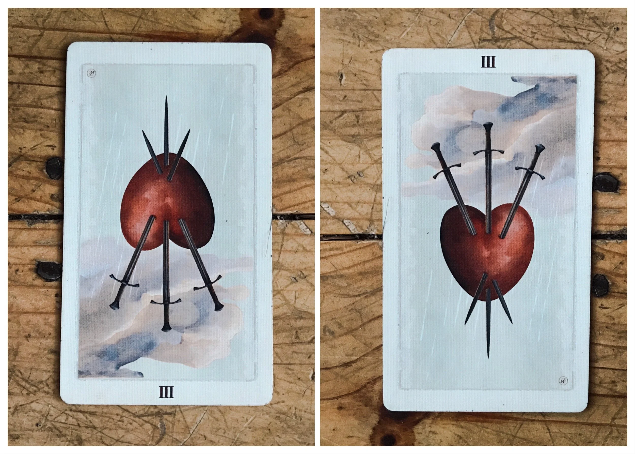 tarot reversals: visual cues