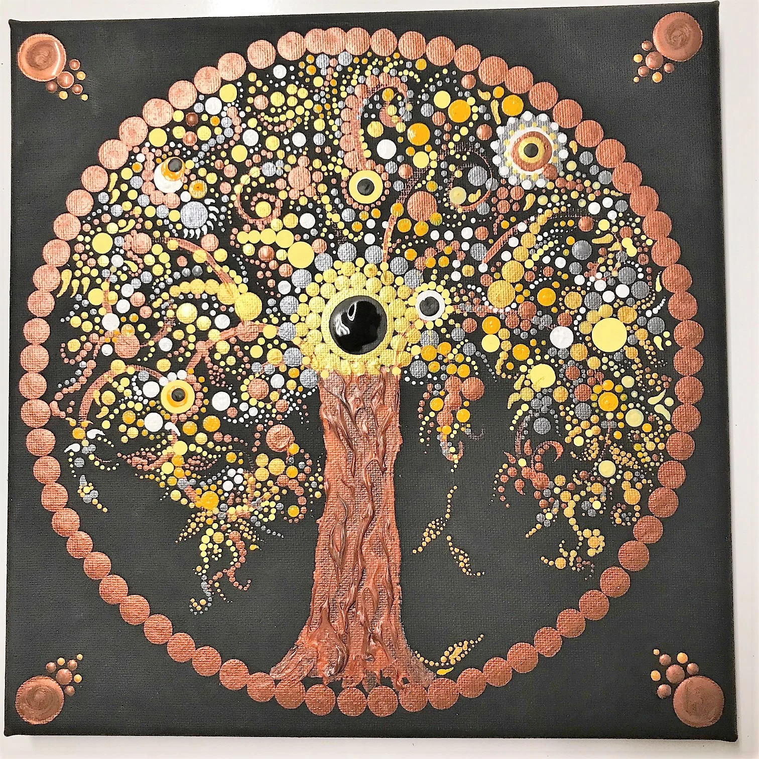 Tree of Life Dot Mandala Magnet