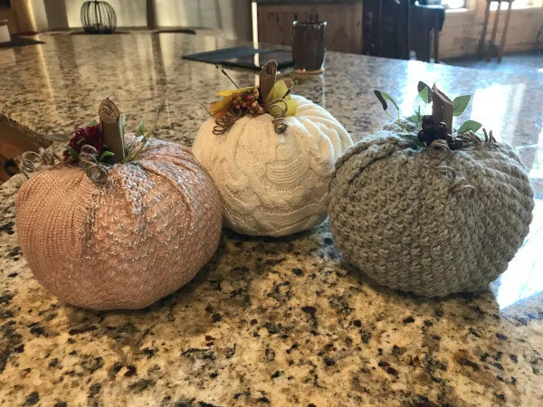 Sweater Pumpkin Crafting