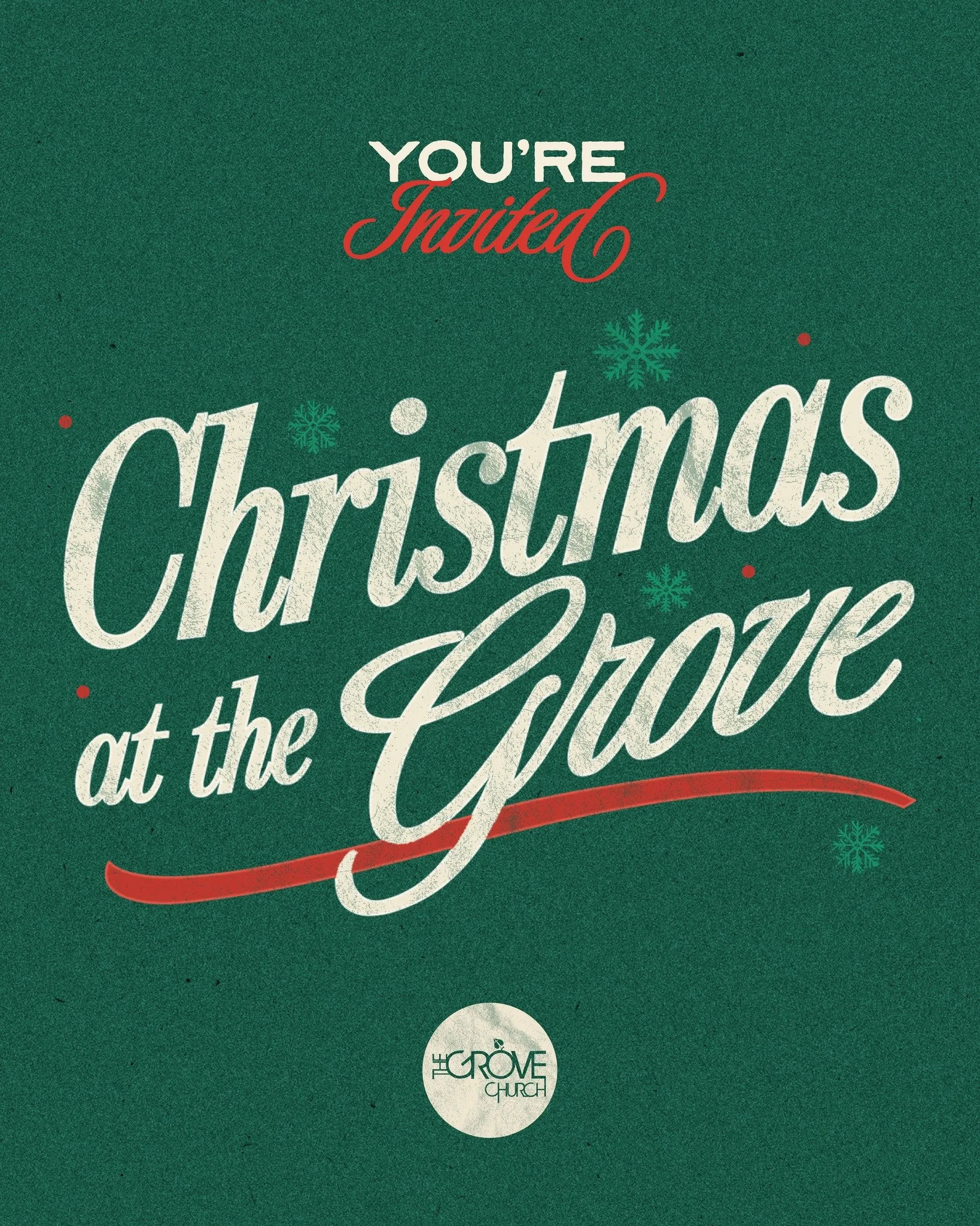Mark your calendars 🗓️ and join us for a special Christmastime service at The Grove Church. 🍊 

December 23 @ 6 &amp; 7:30pm
December 24 @ 2, 3:30pm, 5pm

🎄 Childcare is available for ages 6 weeks-VPK
